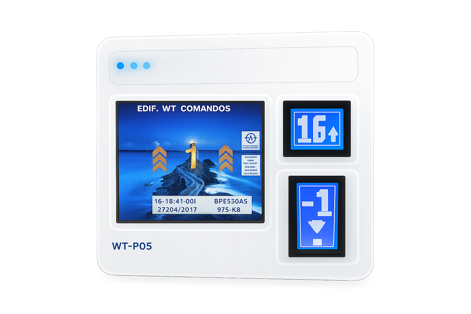 Display e indicador de sinalização WT para elevadores